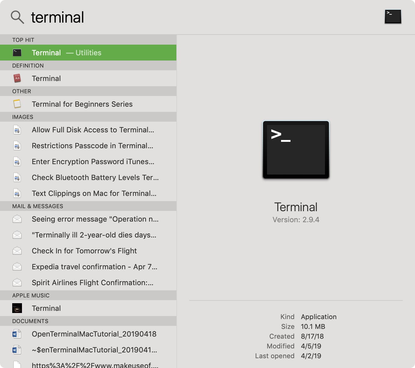 clear screen in terminal for mac